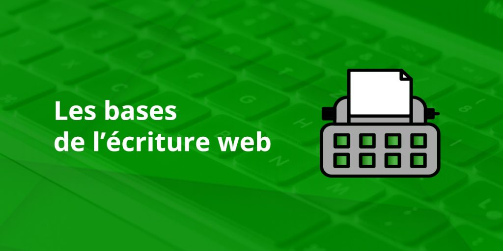 base de l'écriture web